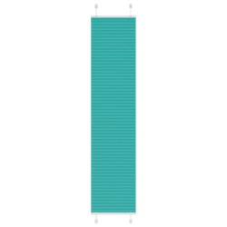 Store plissé vert pétrole 50x200 cm largeur du tissu 49,4 cm 