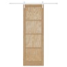 Porte Coulissante avec Kit de Matériel 78x232 cm Bois Massif de Pin 