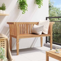 Banc 127.5x52x80 cm en bois massif de teck 