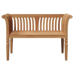 Banc 127.5x52x80 cm en bois massif de teck 