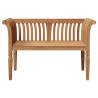 Banc 127.5x52x80 cm en bois massif de teck 