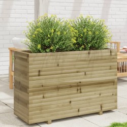 Jardinière 110x40x72,5 cm bois de pin imprégné 