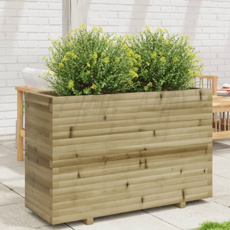 Jardinière 110x40x72,5 cm bois de pin imprégné 