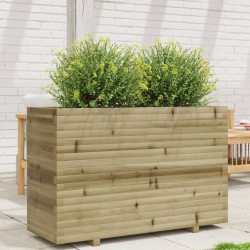 Jardinière 110x40x72,5 cm bois de pin imprégné 