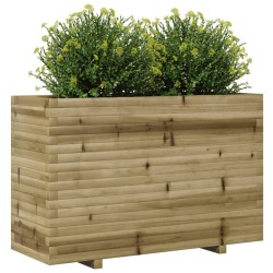 Jardinière 110x40x72,5 cm bois de pin imprégné 