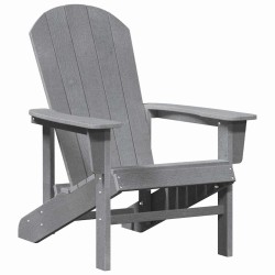 Chaises Adirondack 2 pcs Gris clair 74x82x90 cm HDPE 