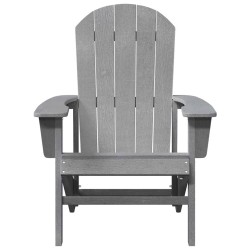 Chaises Adirondack 2 pcs Gris clair 74x82x90 cm HDPE 