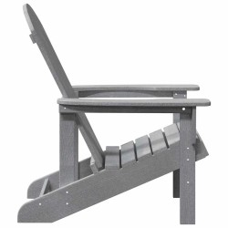 Chaises Adirondack 2 pcs Gris clair 74x82x90 cm HDPE 