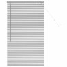 Store de Fenêtre avec des rideaux Argenté 80 x 130 cm Aluminium 
