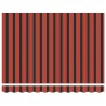 Store manuel rétractable orange et marron 350x250 cm 