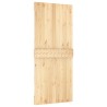 Porte coulissante et kit de quincaillerie 90x210 cm pin massif 
