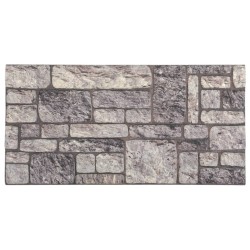 Panneaux muraux 3D design de brique gris clair 10 pcs EPS 