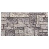 Panneaux muraux 3D design de brique gris clair 10 pcs EPS 