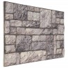 Panneaux muraux 3D design de brique gris clair 10 pcs EPS 