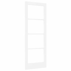 Porte intérieure avec verre "ORKDAL" Blanche 73,5x198,5x4 cm 