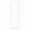 Porte intérieure avec verre "ORKDAL" Blanche 73,5x198,5x4 cm 