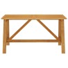 Table à manger de jardin 140x70x73,5 cm Bois d'acacia massif 