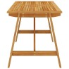 Table à manger de jardin 140x70x73,5 cm Bois d'acacia massif 