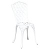 Set de bistro jardin 3 pièces en alu blanc 