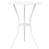 Set de bistro jardin 3 pièces en alu blanc 