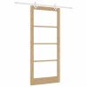 Ensemble de Porte Coulissante avec Quincaillerie 93x211 cm Bois Massif Pin 