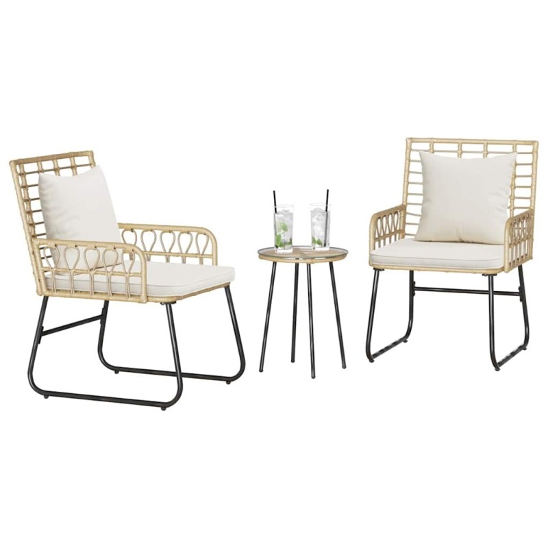 Ensemble de salle à manger pour jardin 3 pcs Noir, Anthracite 