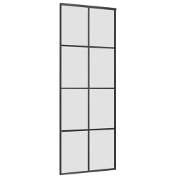 Porte coulissante avec kit de quincaillerie 76x205 cm Verre ESG 
