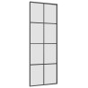 Porte coulissante avec kit de quincaillerie 76x205 cm Verre ESG 