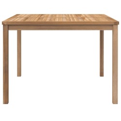 Table à dîner de jardin 110x110x77 cm Bois de teck solide 
