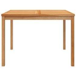 Table à dîner de jardin 110x110x77 cm Bois de teck solide 