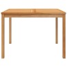 Table à dîner de jardin 110x110x77 cm Bois de teck solide 