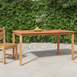 Table à dîner de jardin 150x90x75 cm bois massif de teck 