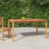 Table à dîner de jardin 150x90x75 cm bois massif de teck 
