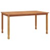 Table à dîner de jardin 150x90x75 cm bois massif de teck 