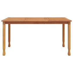 Table à dîner de jardin 150x90x75 cm bois massif de teck 