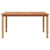 Table à dîner de jardin 150x90x75 cm bois massif de teck 