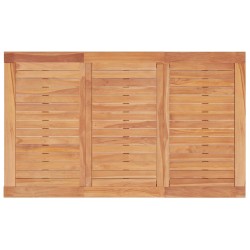 Table à dîner de jardin 150x90x75 cm bois massif de teck 