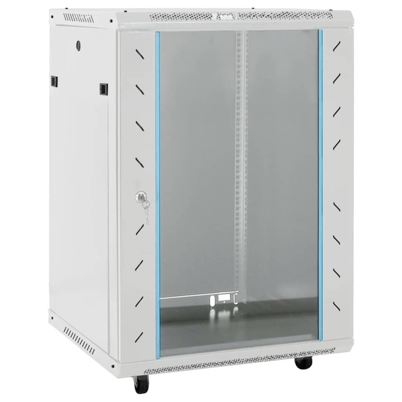 Coffret de réseau 15U 19" IP20 gris 60x45x86 cm 