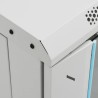 Coffret de réseau 15U 19" IP20 gris 60x45x86 cm 