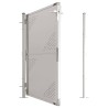 Portail de jardin 100x125 cm Acier inoxydable 