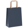 Sacs en papier 50 pcs avec poignées bleu 18x8x22 cm 
