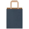 Sacs en papier 50 pcs avec poignées bleu 18x8x22 cm 