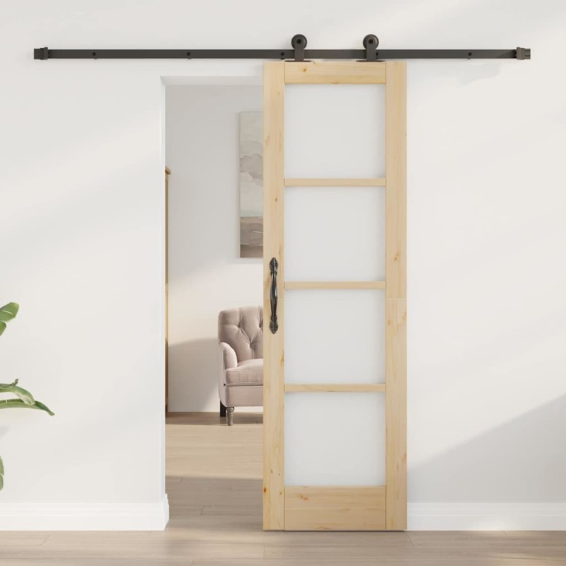 Porte coulissante avec ensemble de quincaillerie 'ORKDAL'61x198.5 cm 