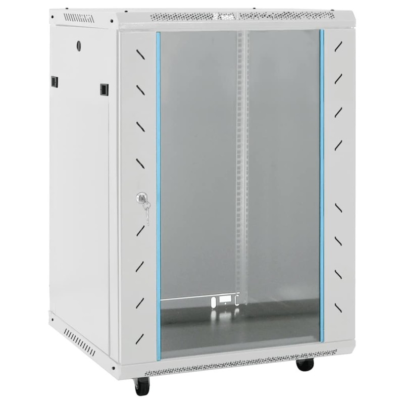 Coffret de réseau avec pieds pivotants 15U 19" IP20 60x45x86 cm 