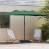 Parasol de jardin Vert 385 x 209 x 244 cm tissu 