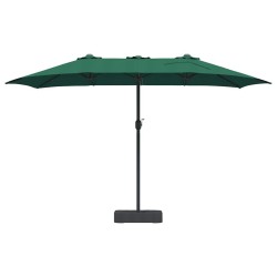 Parasol de jardin Vert 385 x 209 x 244 cm tissu 