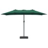 Parasol de jardin Vert 385 x 209 x 244 cm tissu 