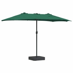 Parasol de jardin Vert 385 x 209 x 244 cm tissu 