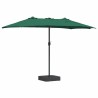 Parasol de jardin Vert 385 x 209 x 244 cm tissu 