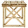 Table de jardin 160x79x75 cm Bois 